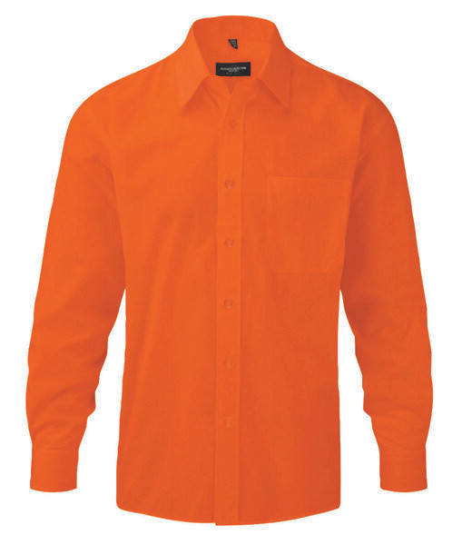 Russell Collection J934M - Long sleeve polycotton easycare poplin shirt