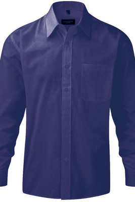 Russell Collection J934M - Long sleeve polycotton easycare poplin shirt