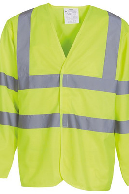 Yoko YK007 - Long sleeve high visibility vest (HVJ200)