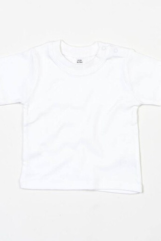 Babybugz BZ002 - Soft Cotton Baby Crew Neck Tee with Shoulder Poppers