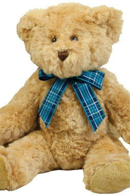 Mumbles MM001 - Tartan Ribbon Plush Bear for All Ages