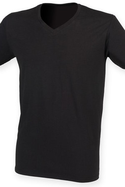 SF Men SF122 - Mens feel good stretch v-neck t-shirt