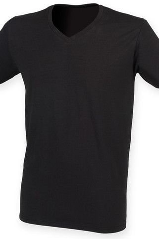 SF Men SF122 - Mens feel good stretch v-neck t-shirt