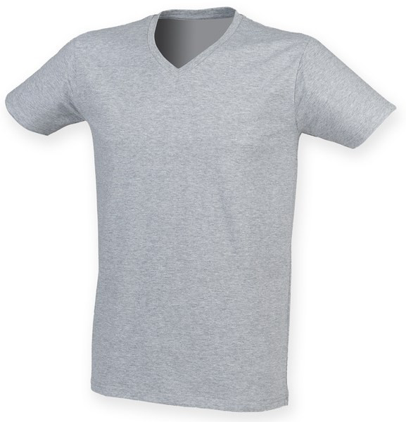 Skinnifit SF122 - Herre feel good stretch v-hals t-shirt