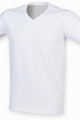 SF Men SF122 - Mens feel good stretch v-neck t-shirt
