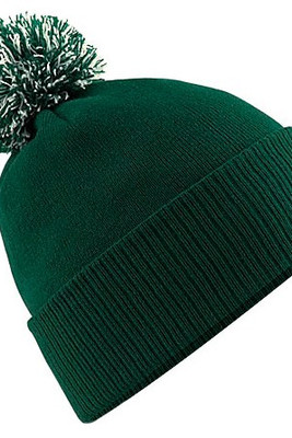 Beechfield BC450 - Versatile Two-Tone Pom Pom Knit Beanie