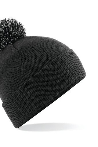 Beechfield BC450 - Versatile Two-Tone Pom Pom Knit Beanie