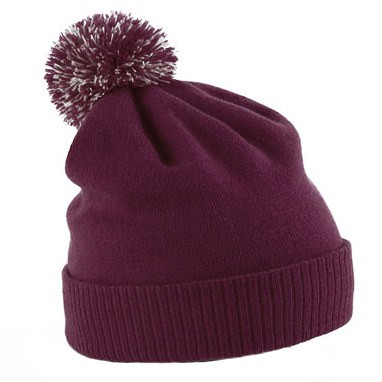 Beechfield BC450 - Versatile Two-Tone Pom Pom Knit Beanie