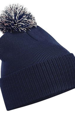 Beechfield BC450 - Versatile Two-Tone Pom Pom Knit Beanie