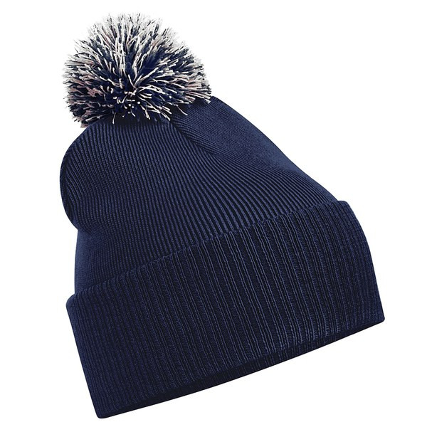 Beechfield BC450 - Versatile Two-Tone Pom Pom Knit Beanie