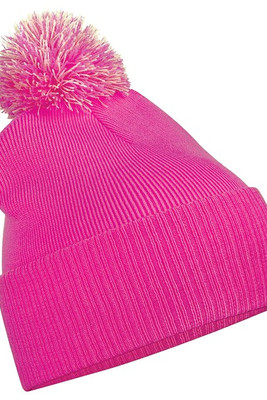 Beechfield BC450 - Versatile Two-Tone Pom Pom Knit Beanie