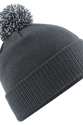 Beechfield BC450 - Versatile Two-Tone Pom Pom Knit Beanie