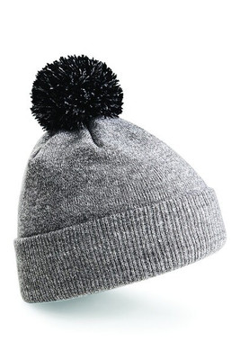 Beechfield BC450 - Versatile Two-Tone Pom Pom Knit Beanie