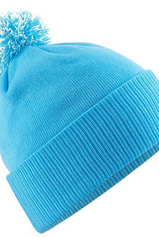 Beechfield BC450 - Versatile Two-Tone Pom Pom Knit Beanie