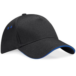Beechfield BC15C - Casquette Contrastée 5 Panneaux avec Visière Sandwich