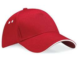 Beechfield BC15C - Cappello 5 Pannelli con Visiera Sandwich Elegante