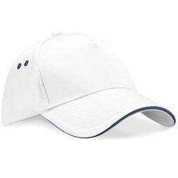 Beechfield BC15C - Casquette Contrastée 5 Panneaux avec Visière Sandwich