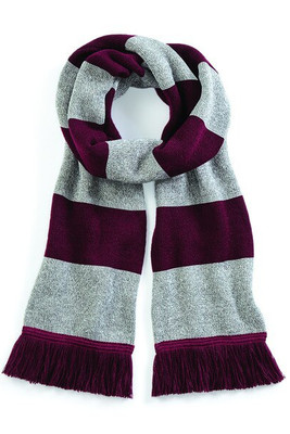 Beechfield BC479 - Classic Luxurious Knit Varsity Scarf with Tassels