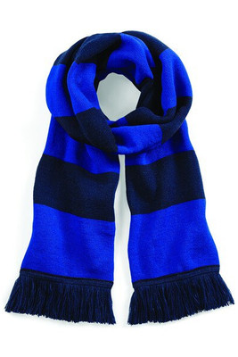 Beechfield BC479 - Écharpe Élégante en Tricot Bicolore avec Franges