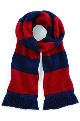 Beechfield BC479 - Écharpe Élégante en Tricot Bicolore avec Franges