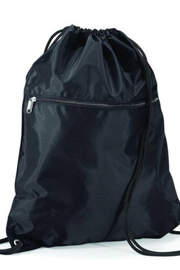 Quadra QD071 - Water Resistant Gym Sack with Zipper Pocket