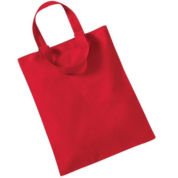 Westford mill WM104 - Trendy Everyday Mini Tote Bag with Shoulder Strap