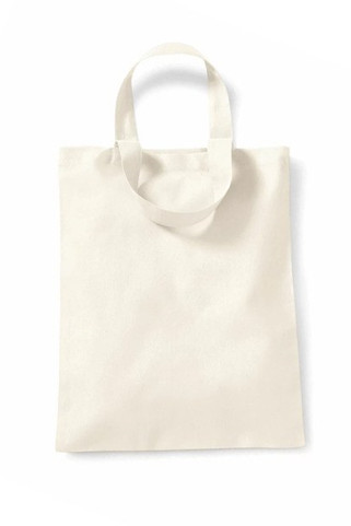 Westford mill WM104 - Trendy Everyday Mini Tote Bag with Shoulder Strap