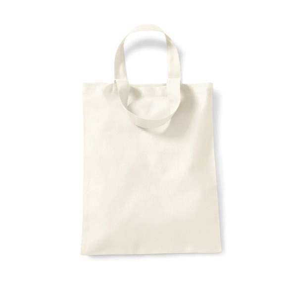 Westford mill WM104 - Trendy Everyday Mini Tote Bag with Shoulder Strap