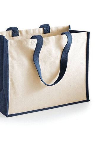 Westford mill WM422 - Classic Burlap Shopping Bag