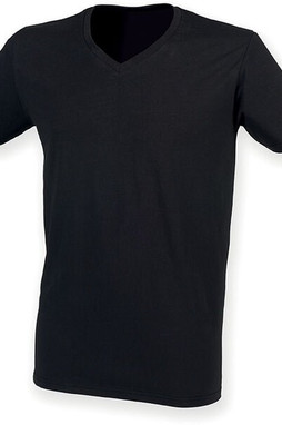 Skinnifit SFM122 - MENS STRETCH V-NECK T SHIRT