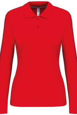 Kariban K244 - Damen Langarm Pique Poloshirt