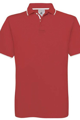 B&C CGPU413 - Polo Piqué Tipped Safran Sport