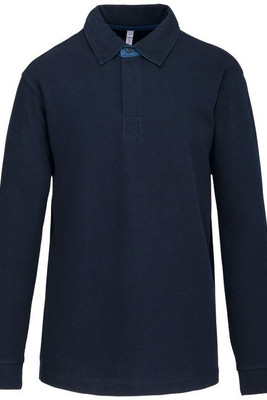 Kariban K221 - Comfortabele Franse Rib Polo Sweatshirt