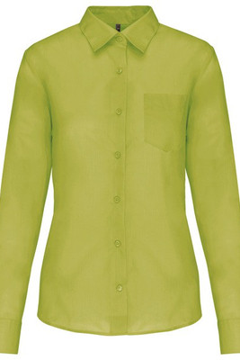 Kariban K549 - Camisa Feminina Manga Longa Popeline Confortável