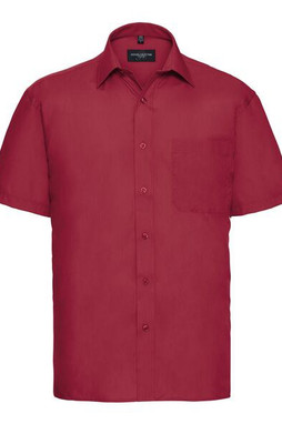 Russell Collection RU935M - Camicia uomo popeline maniche corte