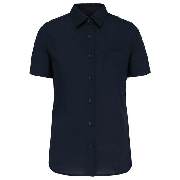 Kariban K544 - DAMES POPLIN BLOUSE KORTE MOUWEN