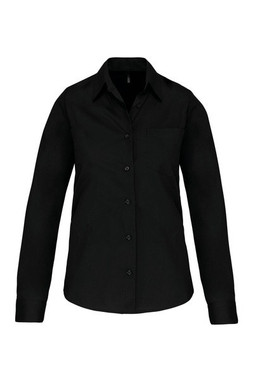Kariban K542 - DAMES POPELINE BLOUSE LANGE MOUWEN