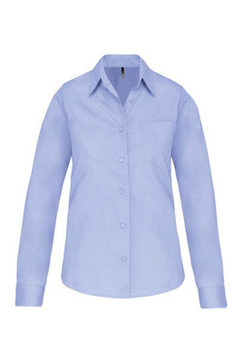 Kariban K542 - LADIES' LONG SLEEVE EASY CARE COTTON POPLIN SHIRT
