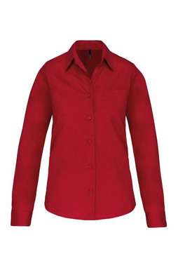 Kariban K542 - LADIES LONG SLEEVE EASY CARE COTTON POPLIN SHIRT