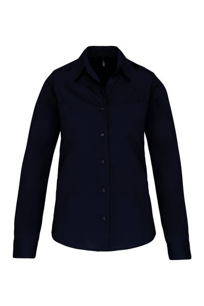 Kariban K542 - DAMES POPELINE BLOUSE LANGE MOUWEN