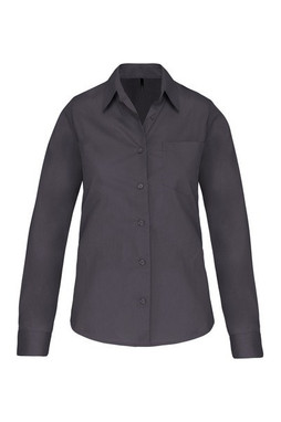 Kariban K542 - LADIES LONG SLEEVE EASY CARE COTTON POPLIN SHIRT
