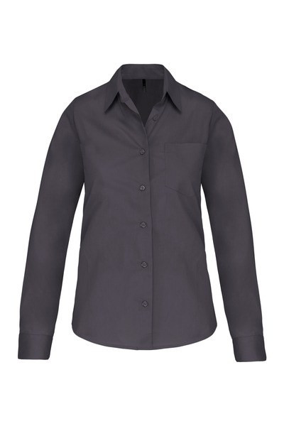 Kariban K542 - LADIES' LONG SLEEVE EASY CARE COTTON POPLIN SHIRT