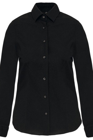 Kariban K530 - CHEMISE MANCHES LONGUES COTON/ÉLASTHANNE FEMME