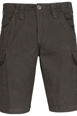 Kariban K766 - Bermuda Masculina Multi Bolsos de Algodão