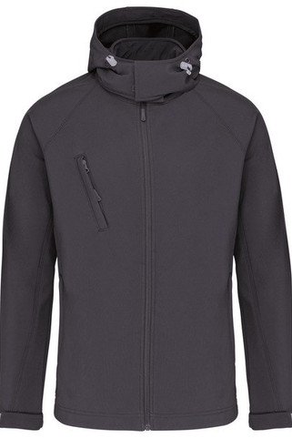 Kariban K413 - HEREN SOFTSHELL JAS MET CAPUCHON