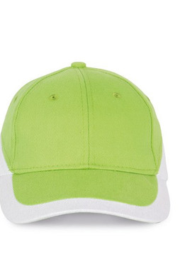K-up KP045 - RACING - CASQUETTE BICOLORE 6 PANNEAUX
