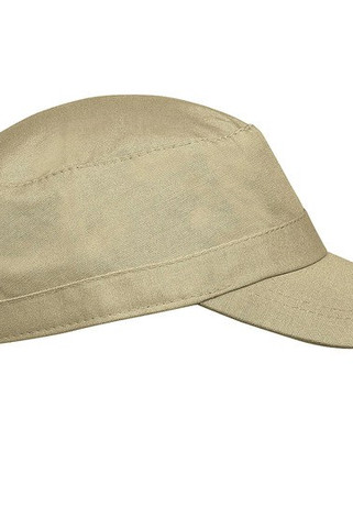 K-up KP050 - Stilvolle Militär Kappe aus Baumwolle mit Metallschnalle