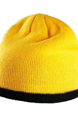 K-up KP515 - BONNET AVEC BANDE BICOLORE CONTRASTÉE