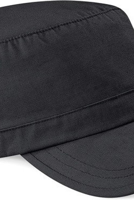 Beechfield B34 - Robuste Baumwoll-Armee-Kappe mit Silberverschluss