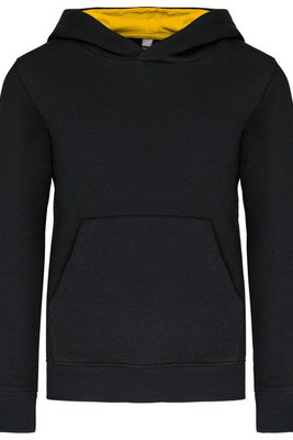Kariban K453 - KINDER HOODED SWEATER MET GECONTRASTEERDE CAPUCHON